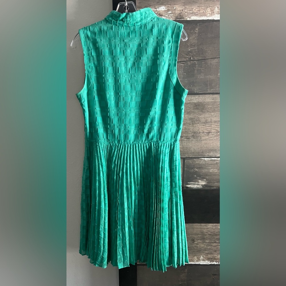 ANTONIO MELANI Green Sleeveless Ruffle Dress women’s size 10 - Picture 4 of 5